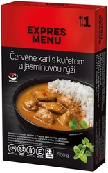 KM Červené kari s kuřetem a jasmínovou rýží - 500g