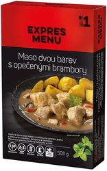 KM Maso dvou barev s opečenými brambory - 500g