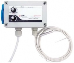 GSE regulátor otáček s termostatem (2 zásuvky), 2x600W, 16A, 230V