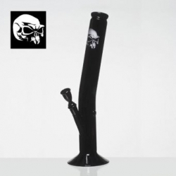 Skleněný bong Black Art Hangover Lebka, černý, výška 42 cm, průměr 50 mm