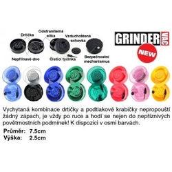 GrinderVac, Vacuum Grinder, podtlaková přenoska s drtičkou, různé barvy